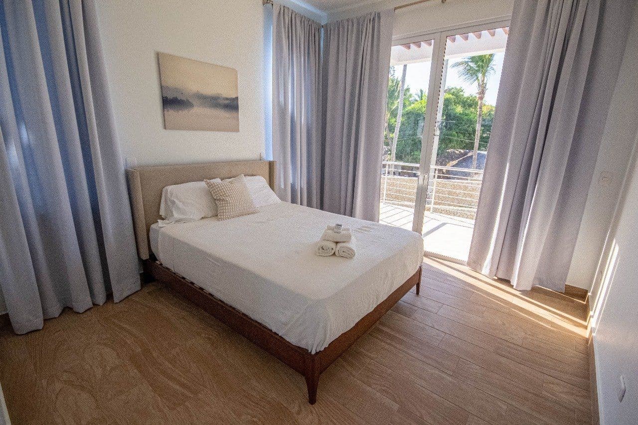 Villa mit 3 Schlafzimmern, Pool und Meerblick nahe Kite Beach in Cabarete — Schlafzimmer