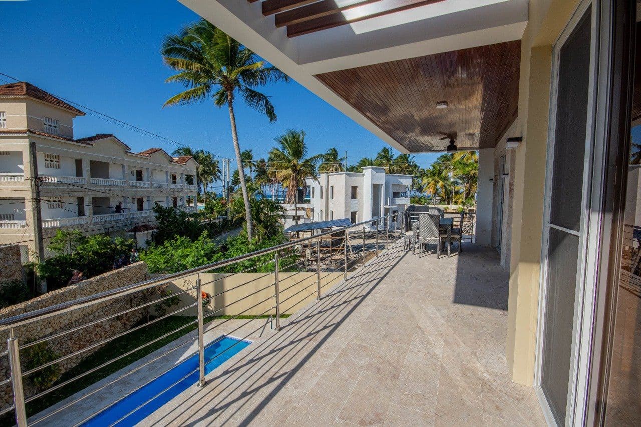Villa mit 3 Schlafzimmern, Pool und Meerblick nahe Kite Beach in Cabarete — Ausblick