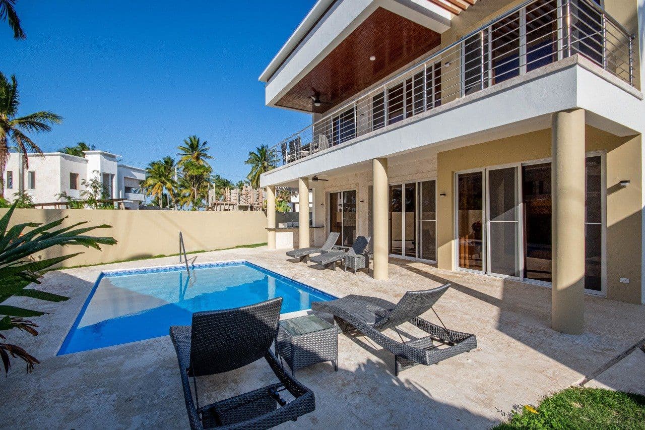 Villa mit 3 Schlafzimmern, Pool und Meerblick nahe Kite Beach in Cabarete — Pool