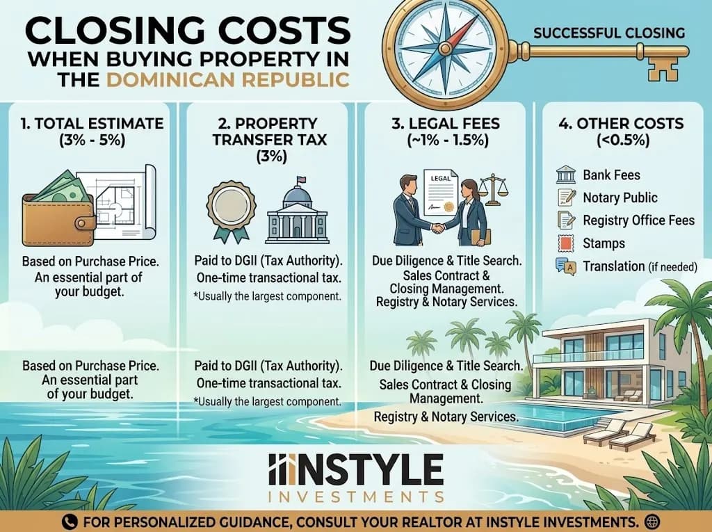 Closing Costs When Buying Property in the Dominican Republic