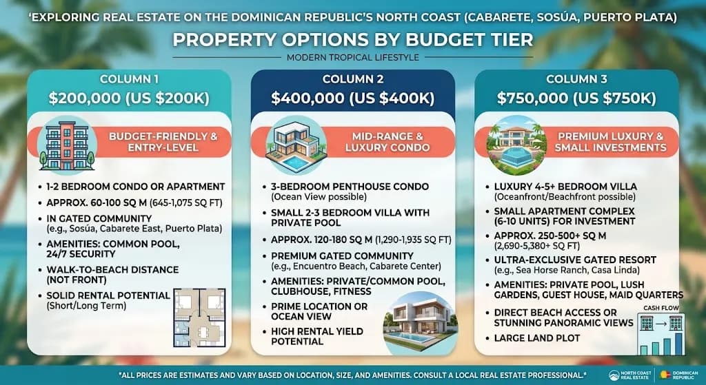 What Can You Buy in the Dominican Republic for $400,000? $200K, $400K and $750K on the North Coast